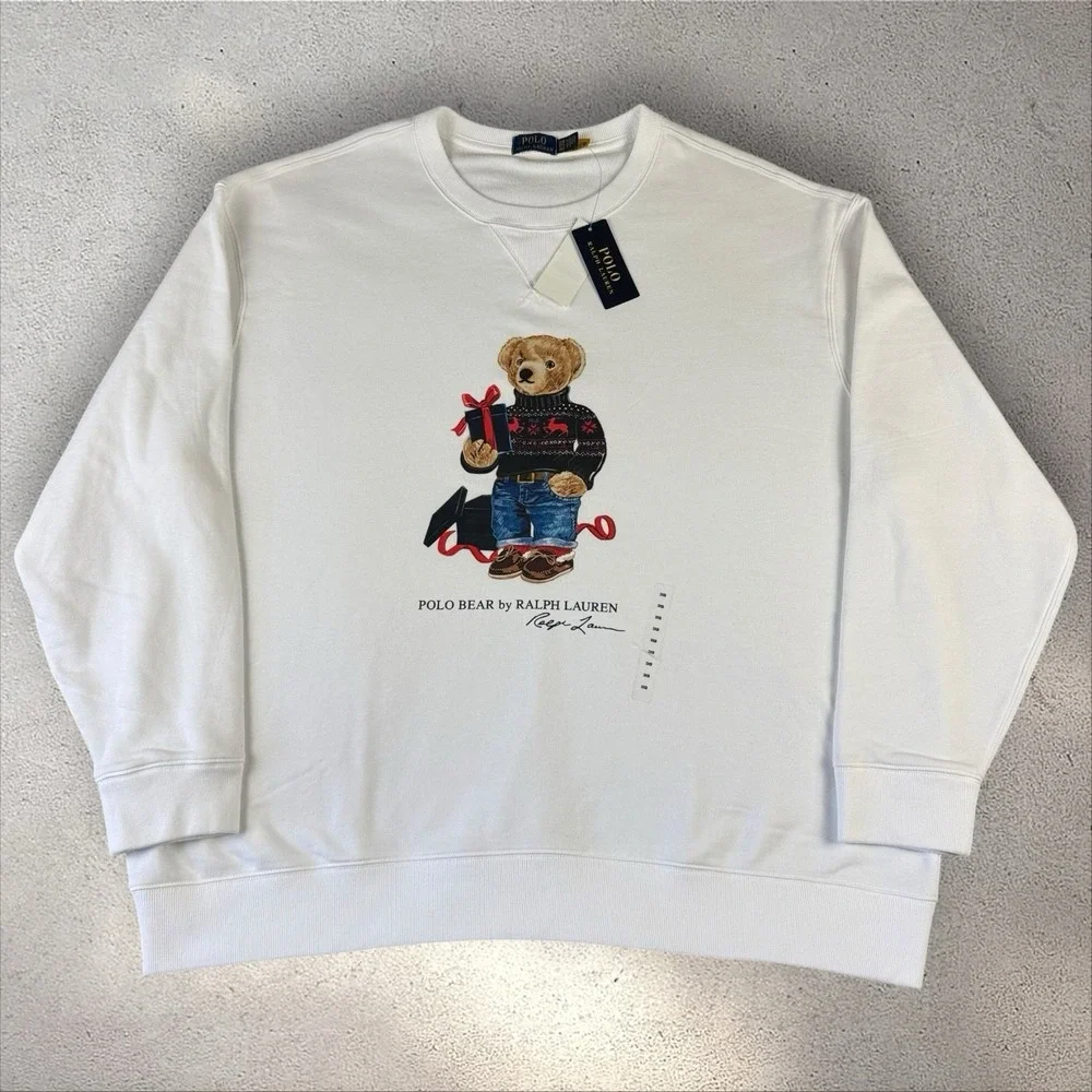 Polo Ralph Lauren Crewneck Polo‎ Bear Preppy Bear Sweatshirt Sweater Sz 3XB NWT